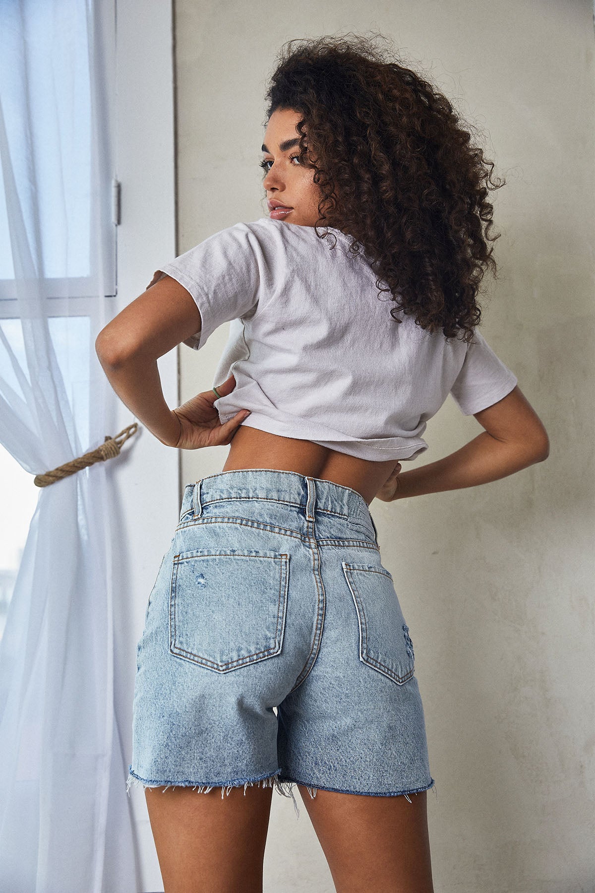 The Top-Rated High-Waisted Denim Shorts By Customers