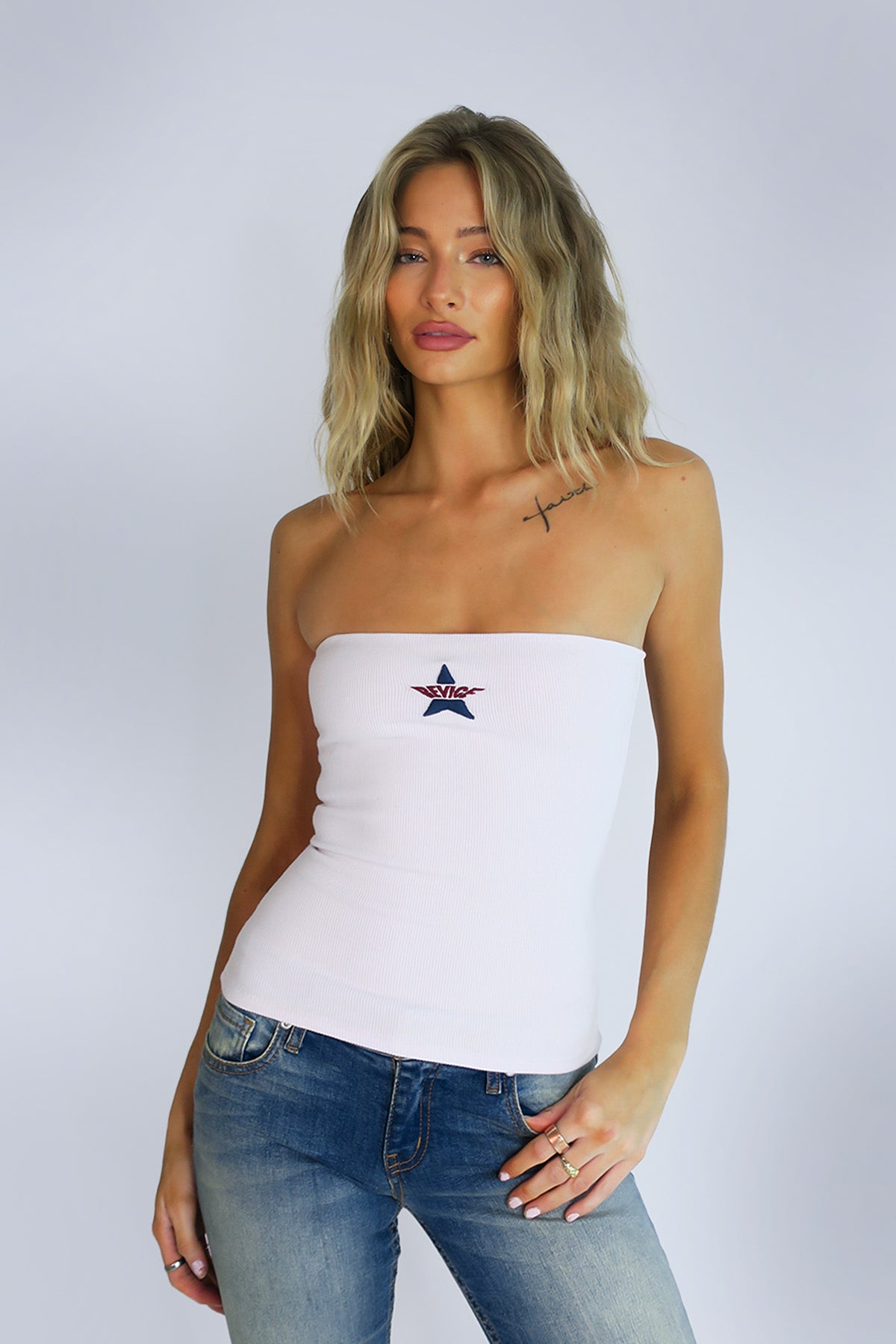 Starlet Tube Top / White