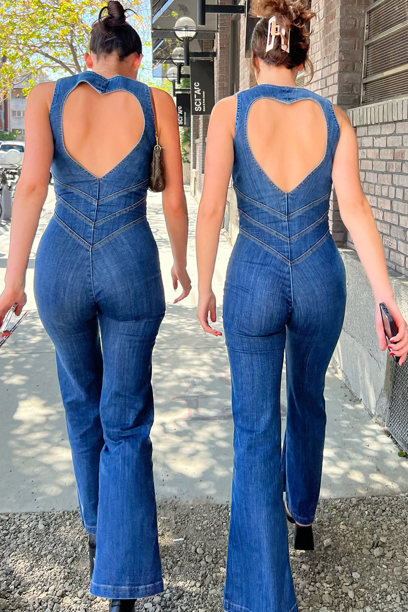 CASSIE DENIM JUMPSUIT – Fashion Trendyz, jumpsuit jeans 